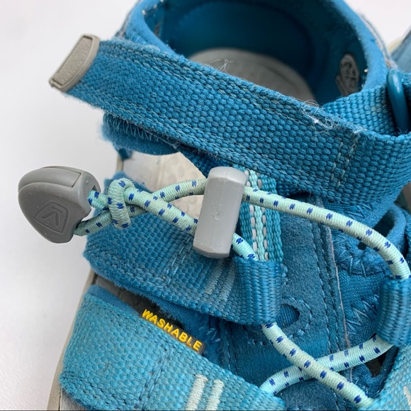 Keen Washable Youth Sandals Teal Blue Size 3 - Picture 13 of 13